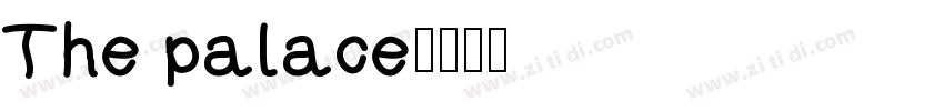 The palace字体转换